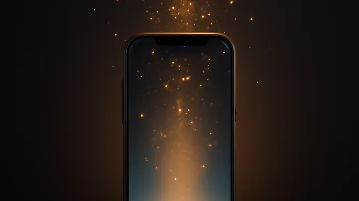 GOOD111 COM Modern phone with glowing screen